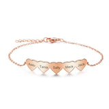 Custom Heart Beach Anklet Stainless Steel Personalized Name Jewelry