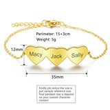 Custom Heart Beach Anklet Stainless Steel Personalized Name Jewelry