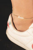 VishowCo Name Anklet Personalized Stainless Steel Foot Chain Nameplate Anklet