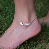 Personalized Stainless Steel Anklet Name Pendant Jewelry