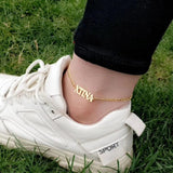 Anklet Chain Nameplate Foot Jewelry Beach Summer Gift