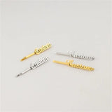 Stainless Steel Personalized Letter Hair Clip Hairpin