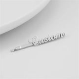Stainless Steel Personalized Letter Hair Clip Hairpin