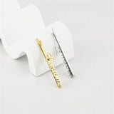 Stainless Steel Personalized Letter Hair Clip Hairpin