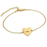 Heart Shape Stainless Steel Anklet Personalized Foot Jewelry