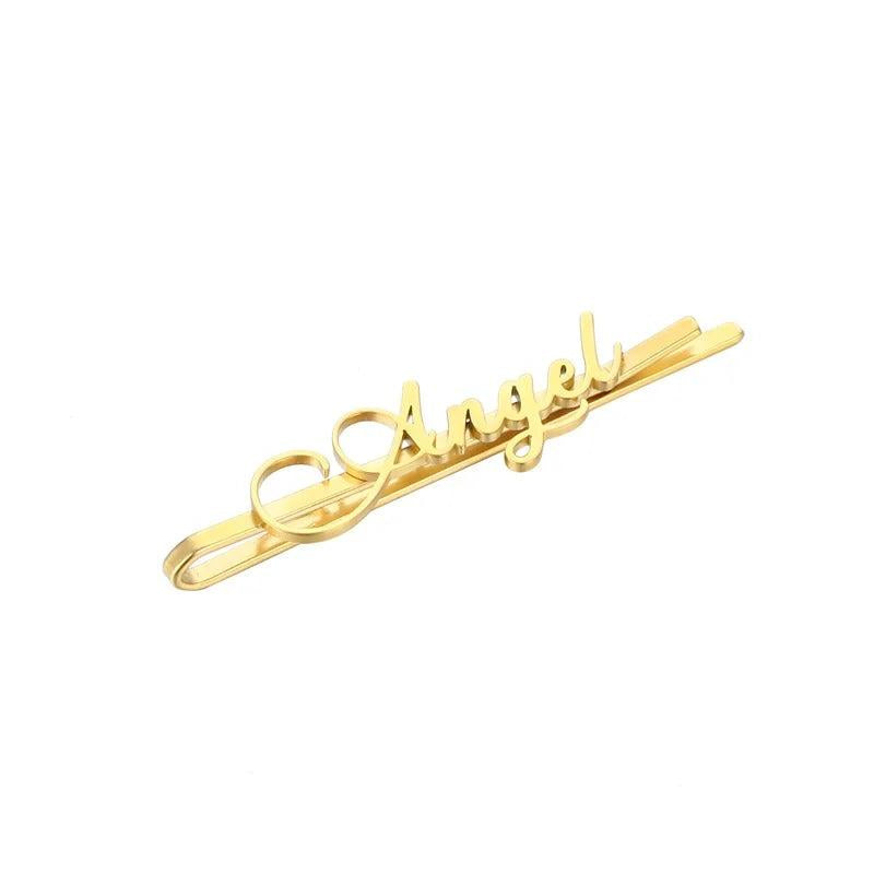 Personalized Stainless Steel Name Hairpin for Women Girls