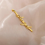 Personalized Letter Hairpin Stainless Steel Head Jewelry