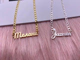 Personalized Initial Letter Anklet Cuban Link Stainless Steel Nameplate