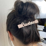 Custom Stainless Steel Hairpin with Personalized Letters