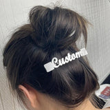Custom Stainless Steel Hairpin with Personalized Letters