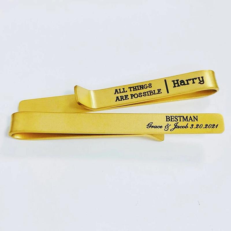 Women's Laser Letter Hair Clip Stainless Steel Hair Accessories