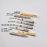 Women's Laser Letter Hair Clip Stainless Steel Hair Accessories