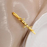Letter Name Hair Clips For Women Stainless Steel Hairgrips