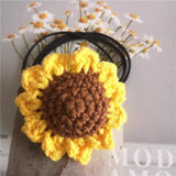 Sunflower Hair Rope Headdress Crocheted Hair Accessories