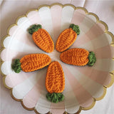 Carrot Crocheted Wool Hairpin Hair Accessories for Kids