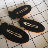 Carrot Crocheted Wool Hairpin Hair Accessories for Kids