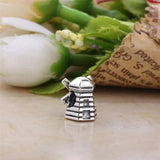 925 Silver Pink Zirconia Mom Butterfly Charm Bead for Bracelet DIY Jewelry