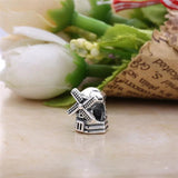 925 Silver Pink Zirconia Mom Butterfly Charm Bead for Bracelet DIY Jewelry