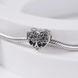 Rabbit Family Tree 925 Silver Bracelet Charm Beads