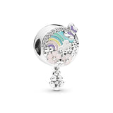 925 Silver Clover Butterfly Flower Charm Beads for Bracelet F039
