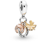 925 Silver Clover Butterfly Flower Charm Beads for Bracelet F039