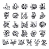 925 Sterling Silver Alphabet Charm Name Bead for Bracelet Jewelry