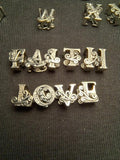 925 Sterling Silver Alphabet Charm Name Bead for Bracelet Jewelry