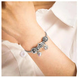 925 Silver Colorful Handbag Unicorn Elephant Charm Bead Fit Pendant Bracelet