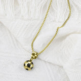 Football Link Chain Soccer Charm Necklace Pendant Sport Ball Jewelry