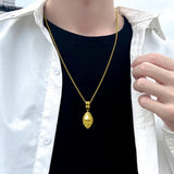 Football Link Chain Soccer Charm Necklace Pendant Sport Ball Jewelry