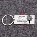 Personalized Stainless Steel Godfather Keychain