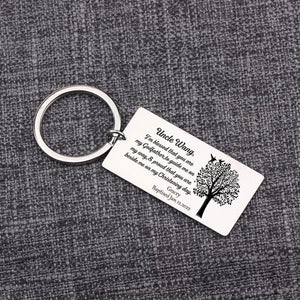 Personalized Stainless Steel Godfather Keychain