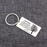 Personalized Stainless Steel Godfather Keychain