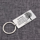 Personalized Stainless Steel Godfather Keychain