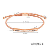 Sisters by Heart Rope Bracelet Gift
