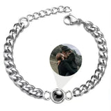 Couple Projection Bracelet Photo Titanium Steel Hand Jewelry Gift