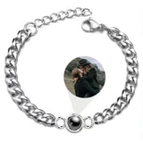 Couple Projection Bracelet Photo Titanium Steel Hand Jewelry Gift