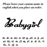 Personalized Name Bracelets for Women Stainless Steel Chain Bracelet
