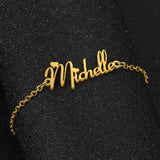 Personalized Name Bracelets for Women Stainless Steel Chain Bracelet