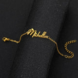 Personalized Name Bracelets for Women Stainless Steel Chain Bracelet