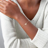 Engraved Heart Bracelet for Women - Custom Name Initial Letter