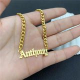 Personalized Name Bracelet 5mm NK Chain Stainless Steel Men Women