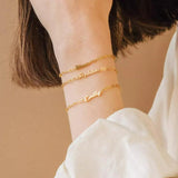 Personalized Paperclip Chain Bracelet Stainless Steel Jewelry Gift