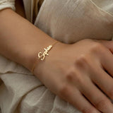 Custom Name Bracelet Stainless Steel Jewelry for Women Mother's Gift