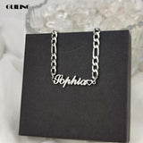 Dainty Name Bracelet Stainless Steel Chain Personalized Bracelet