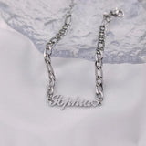 Dainty Name Bracelet Stainless Steel Chain Personalized Bracelet