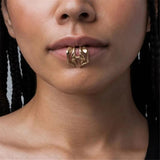 Gothic Geometric Beast Tooth Lip Clip Set