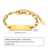 Personalized Stainless Steel Newborn Name Bracelet for Babies