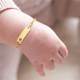 Personalized Stainless Steel Newborn Name Bracelet for Babies