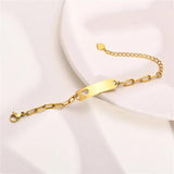 Personalized Stainless Steel Newborn Name Bracelet for Babies